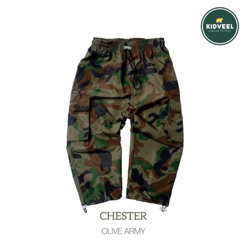 CHESTER celana cargo parasut army panjang anak unisex laki laki dan perempuan