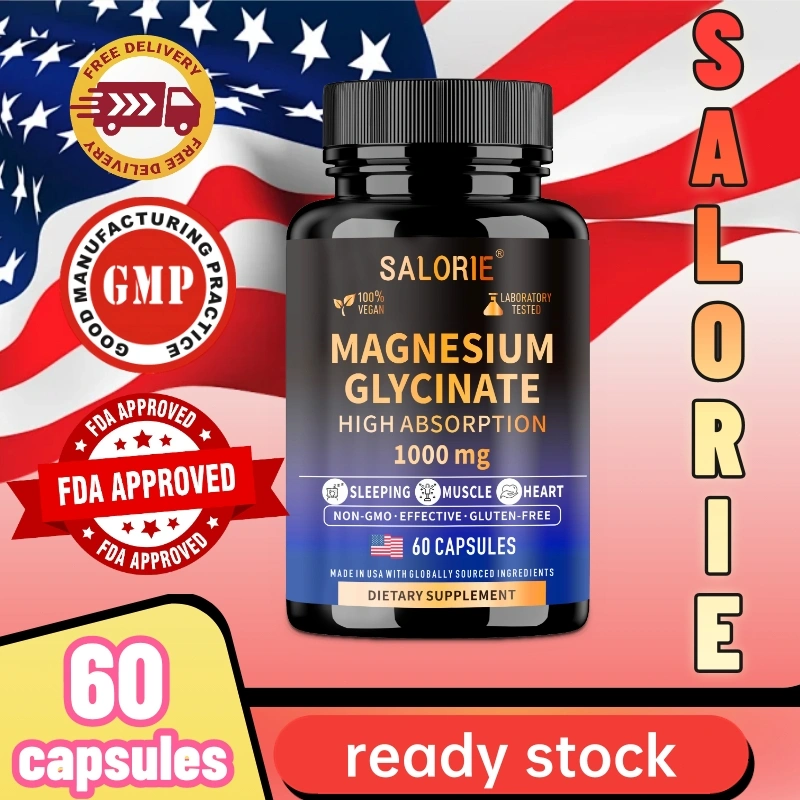 Magnesium Glisinat, Suplemen Alami, Memperkuat Otot Jantung, Meningkatkan Kualitas Tidur, 60 Kapsul