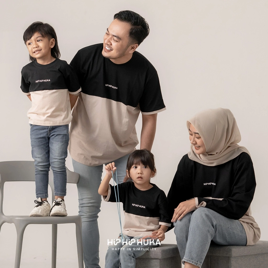 HipHipHuka - Baju Kaos Couple Keluarga Ayah Ibu Anak Family Set Busui Friendly Dwipa Gunung