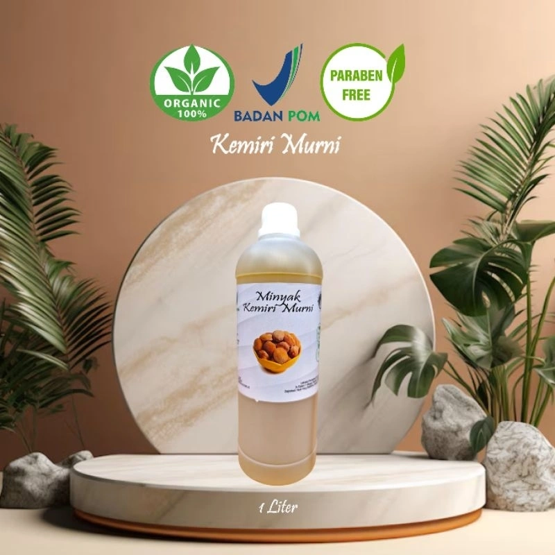 Kemiri Hair Oil Gold 100% Organik 1 Liter