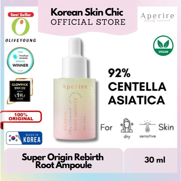APERIRE Super Origin Rebirth Root Ampoule Centella Asiatica Korea Korean Skincare 30ml