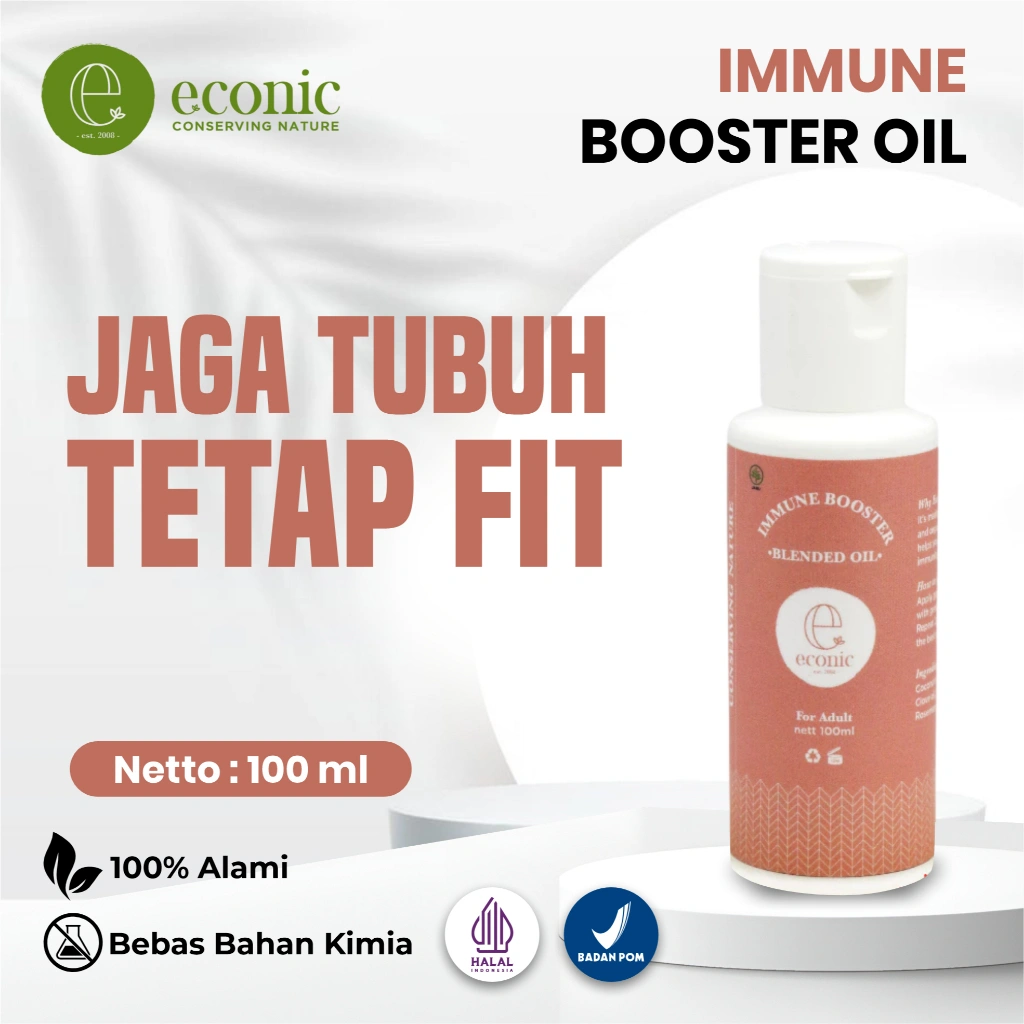 Medicated Oil Immune Booster | Minyak Balur Premium Penguat Imun Dewasa | Aromaterapi Imun 100ml