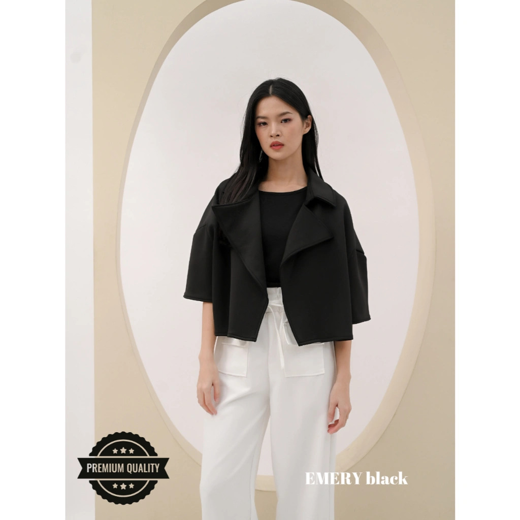 Cammomile AF EMERY outer lengan polos 2307011