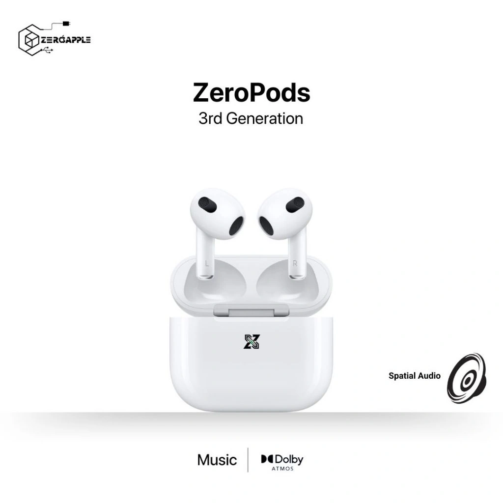 【GEN 3】ARPODS Gen 3 Headphone Bluetooth Nirkabe, Menjawab Telepon, Asisten suara SIRI, Wireless Charging Case