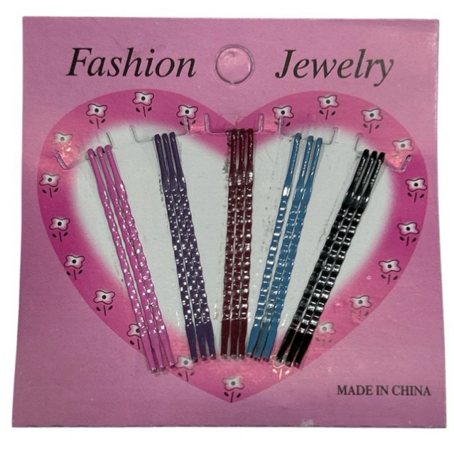 Lidi Hitam Warna 4 cm | 1 Card Isi 75 Pcs – Aksesori Rambut Mini Lucu