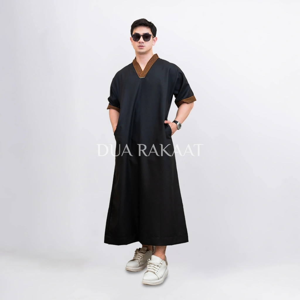 DUA RAKAAT Original ALFATH THOBES Gamis Jubah Thobe Pria Muslim Lebaran Viral Bahan Katun