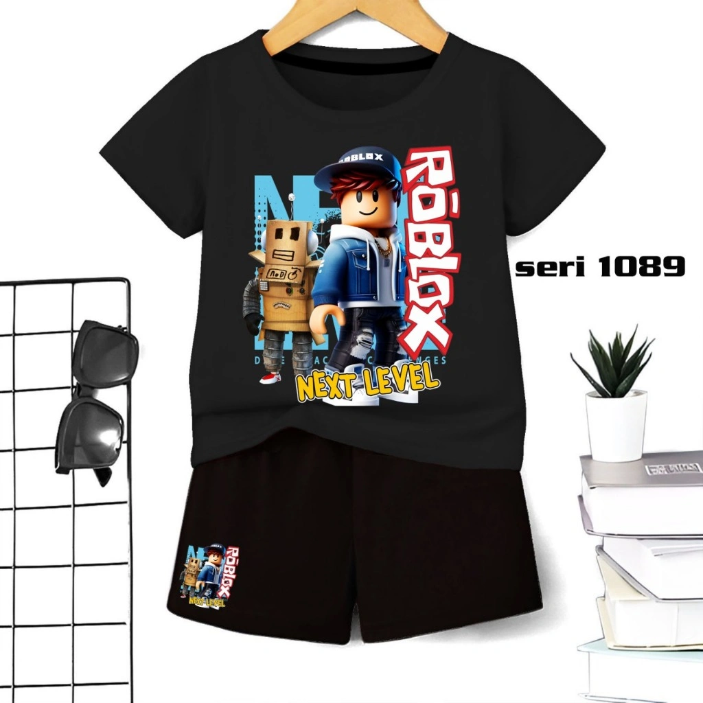 COD,setelan anak laki perempuan Premium Roblok 1 sampai 10 tahun