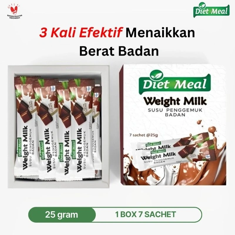 susu penambah Berat Badan WEIGHMILK 1 DUS BOX isi 7 sacet