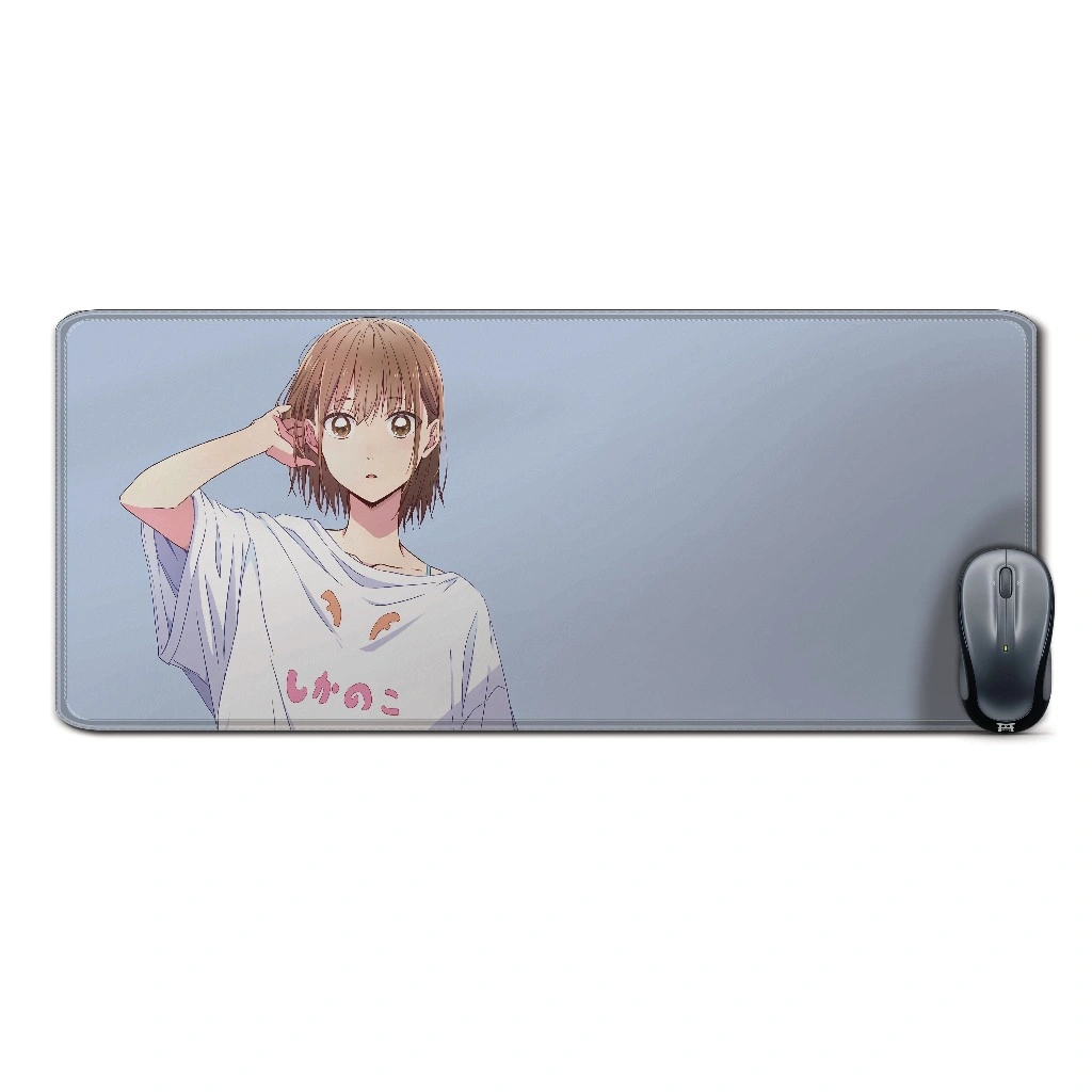 Deskmat mousepad extended anime 	KANO CHINATSU CASUAL -  BLUE BOX material Rubber