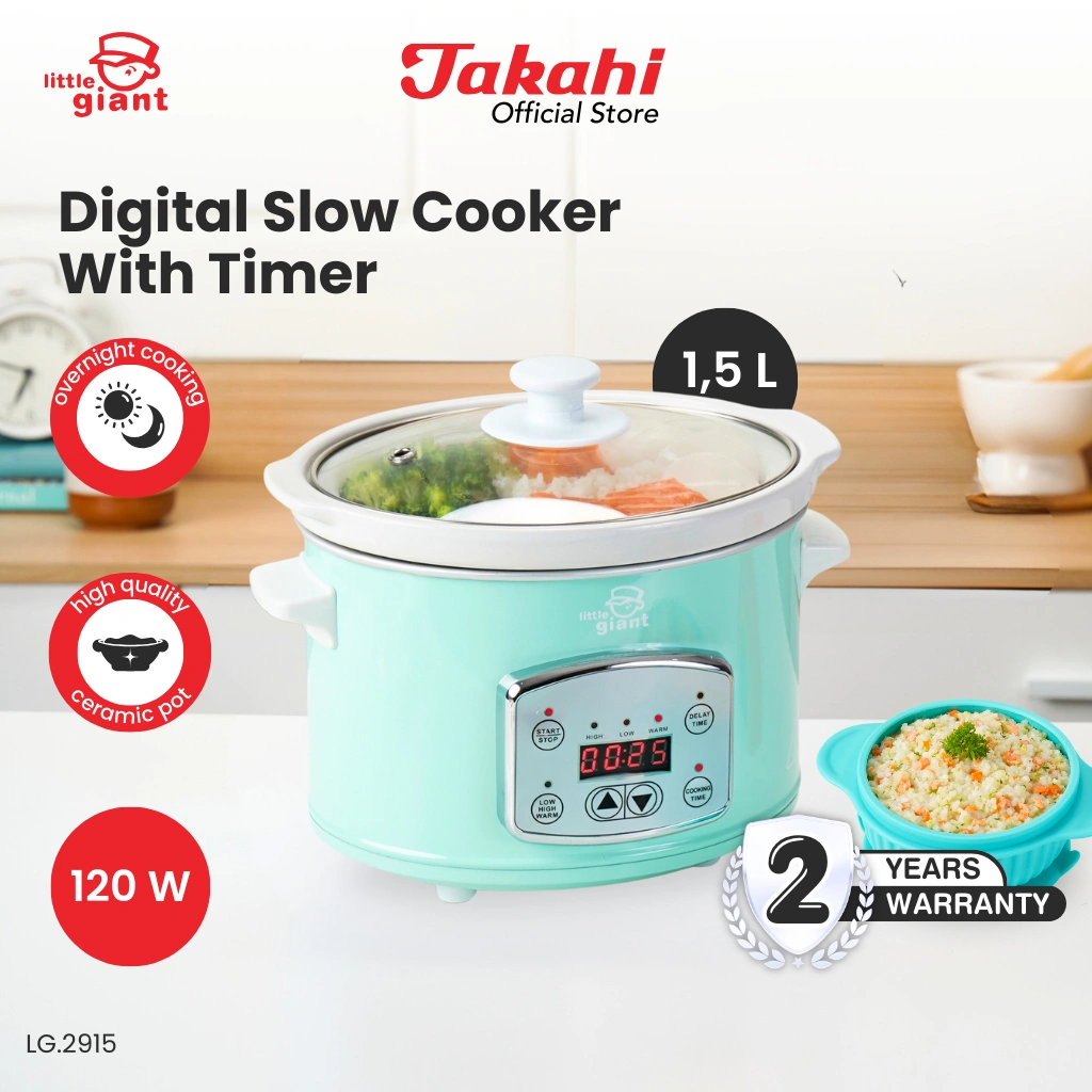 Little Giant Digital Slow Cooker With Timer 1,5L (INSTAN/SAMEDAY)