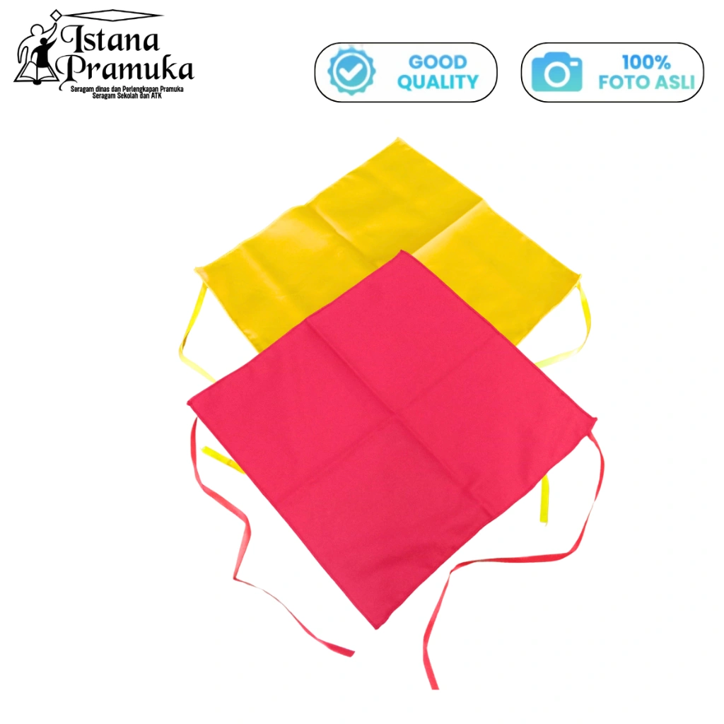 Syal Segitiga Merah & Kuning Penggalang Penegak SD SMP SMA Pramuka - Istana Pramuka Gelora