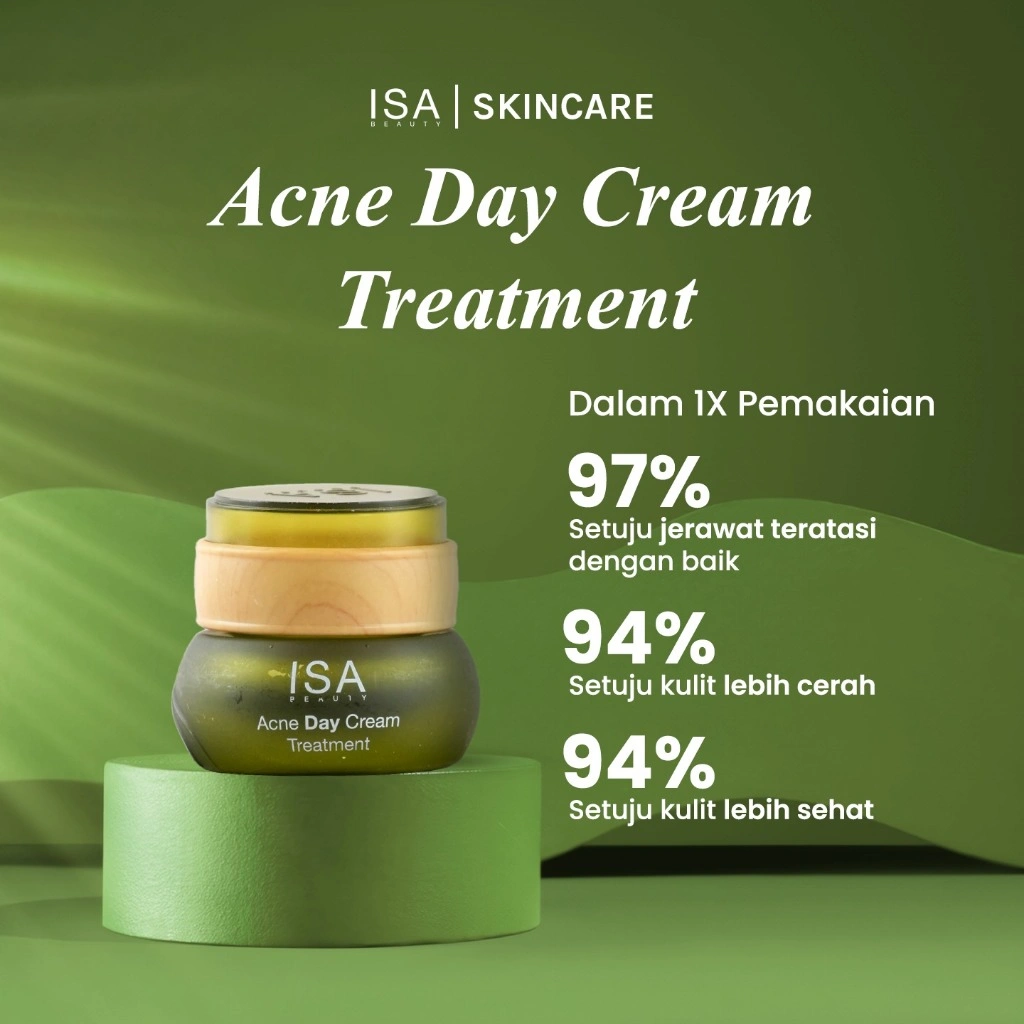 TERBUKTI JERAWAT HEMPAS DALAM 1 MINGGU - Day Cream AcneTreatment + SPF