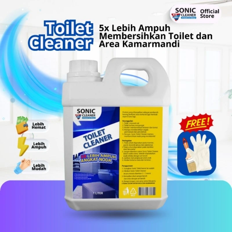 SONIC CLEANER Pembersih Westapel Keramik Setanless Syower Kran Pembersih Serbaguna Peralatan Dapur kemasan 1000ml