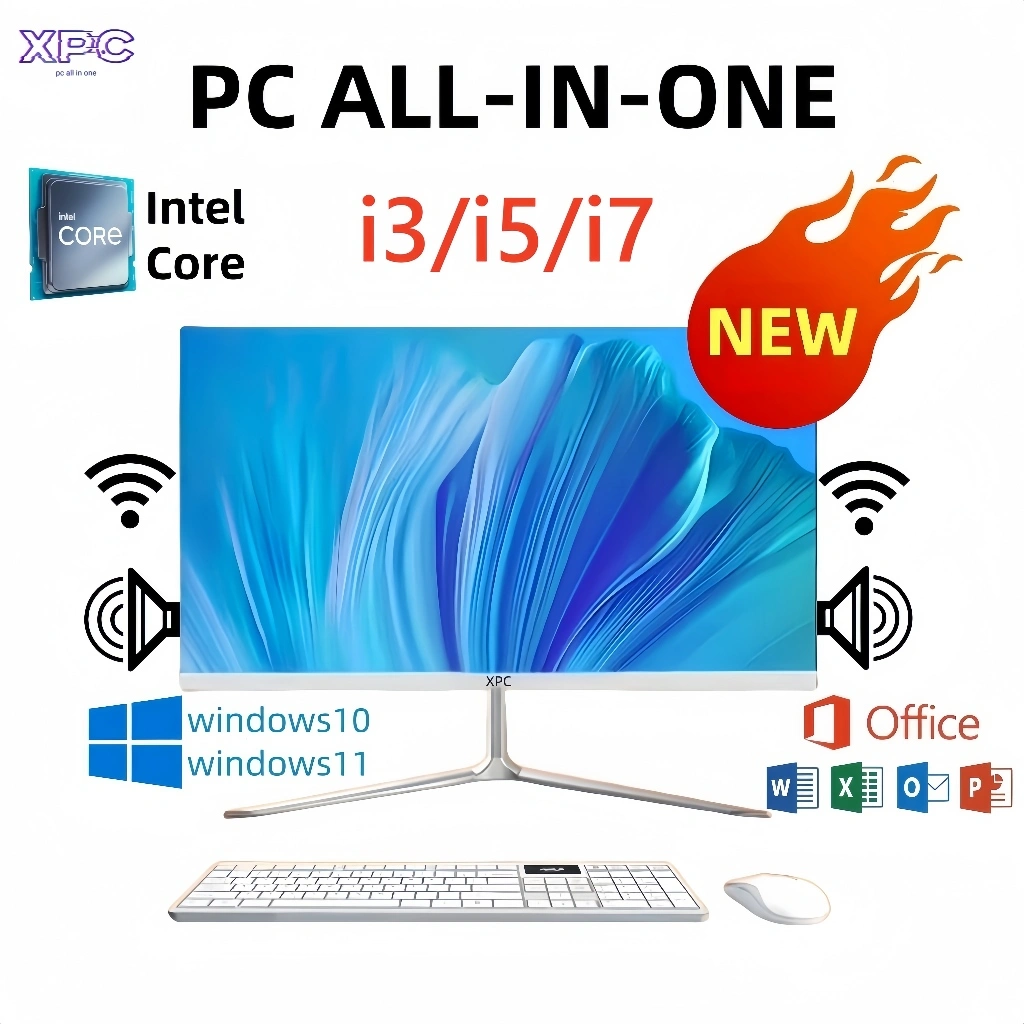XPC -Garansi dua tahun- PC All-In-One Desktop Intel Core SSD Prosesor Intel Core, i7/i5/i3 Keyboard dan mouse gratis Komputer Kantor
