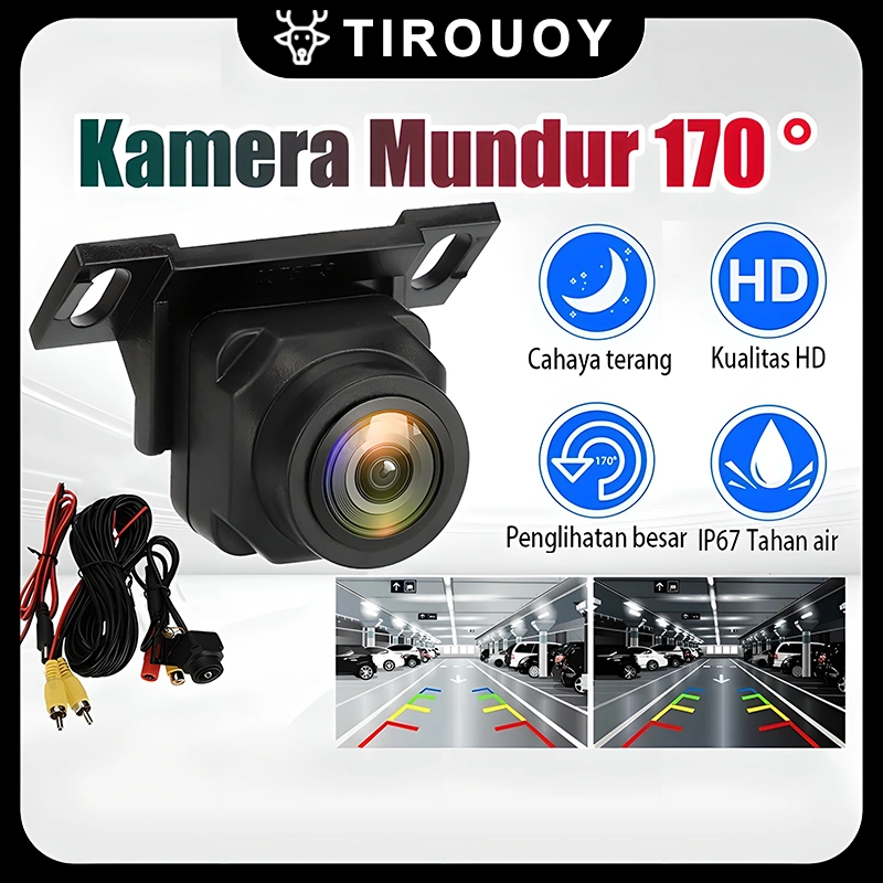 Kamera Mundur Parkir Mobil Kamera Belakang Mobil Universal HD 170 Derajat Waterproof Mundur Mobil Night Vision HD Terbaru