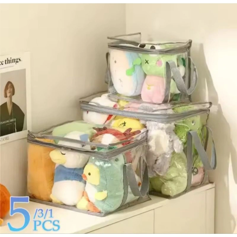 Kotak Penyimpanan Mainan Boneka/Box Storage Transparan Tebal