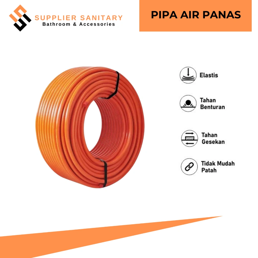PIPA AIR PANAS 1216/PIPA INSTALASI WATER HEATER/PIPA ORANGE