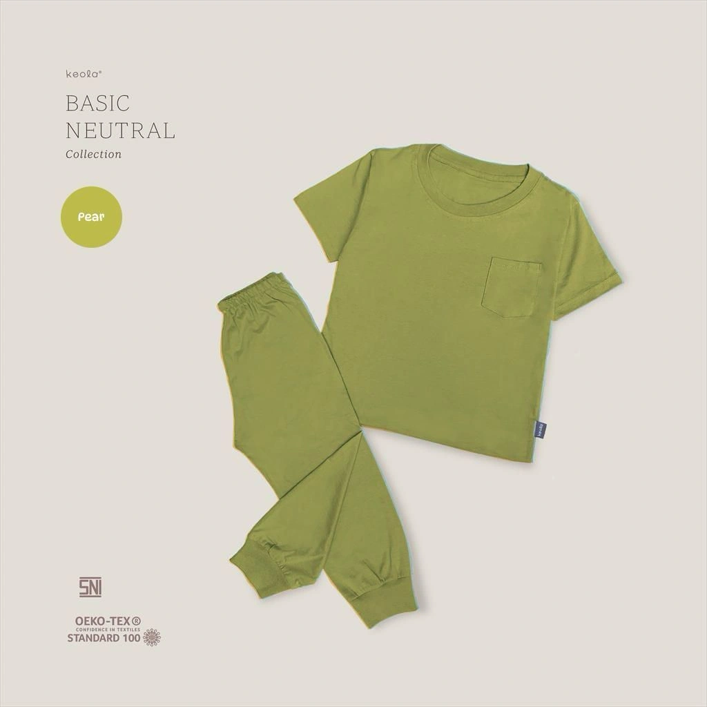 KEOLA -  Setelan Anak Kasual Premium Terbaru / Setelan Basic Neutral Jogger Usia 1 – 6 Tahun