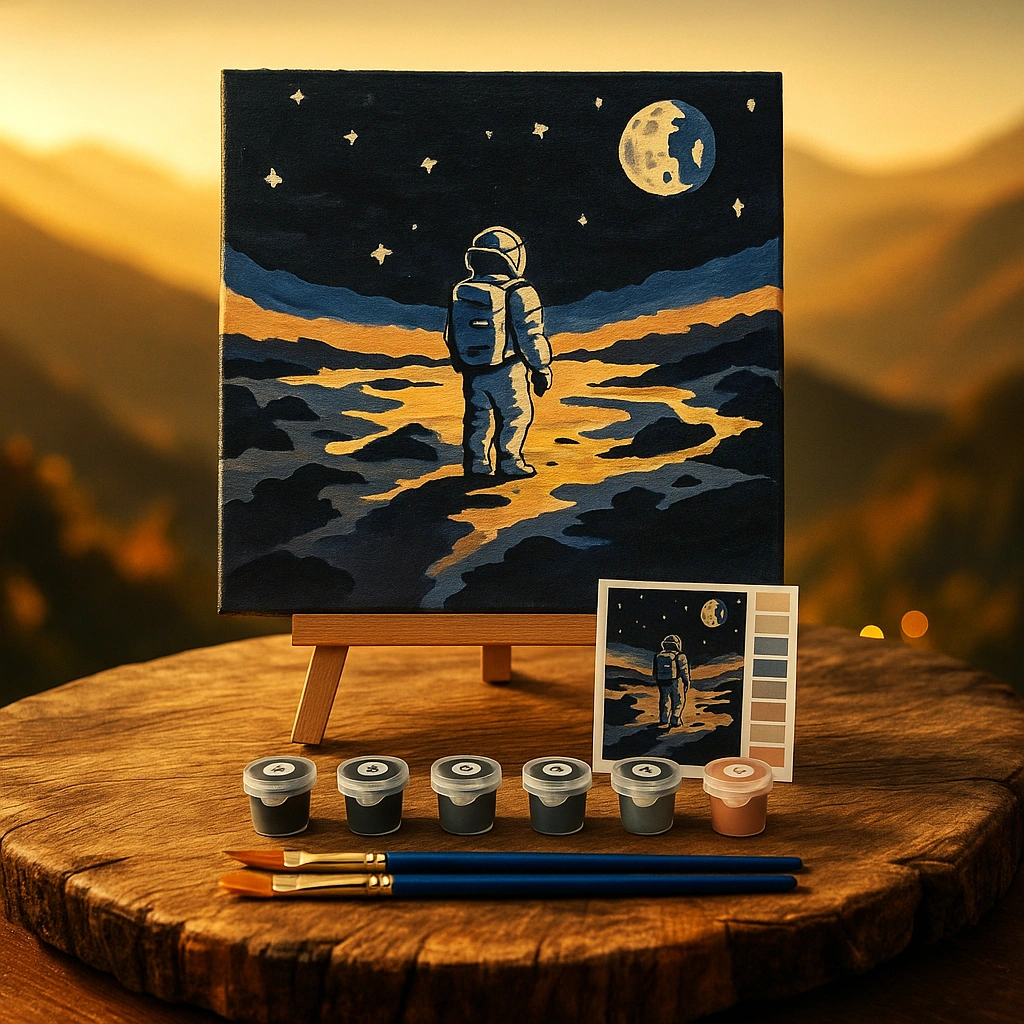 SFO - DIY Paint By Numbers Kit 1 Set - Astronout K