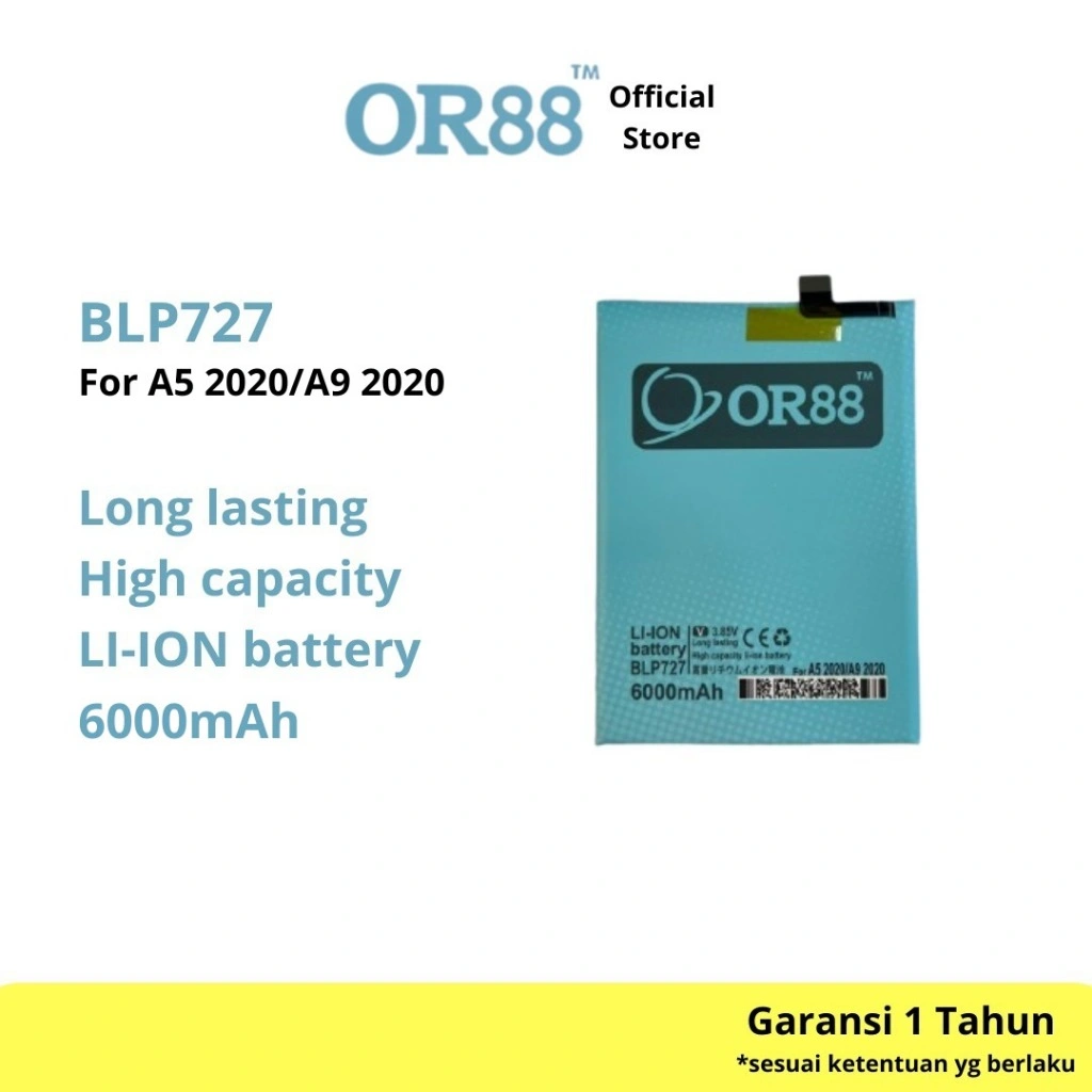 OR88 baterai batre battery double power oppo A5 2020/ A52 / A9 2020 BLP727