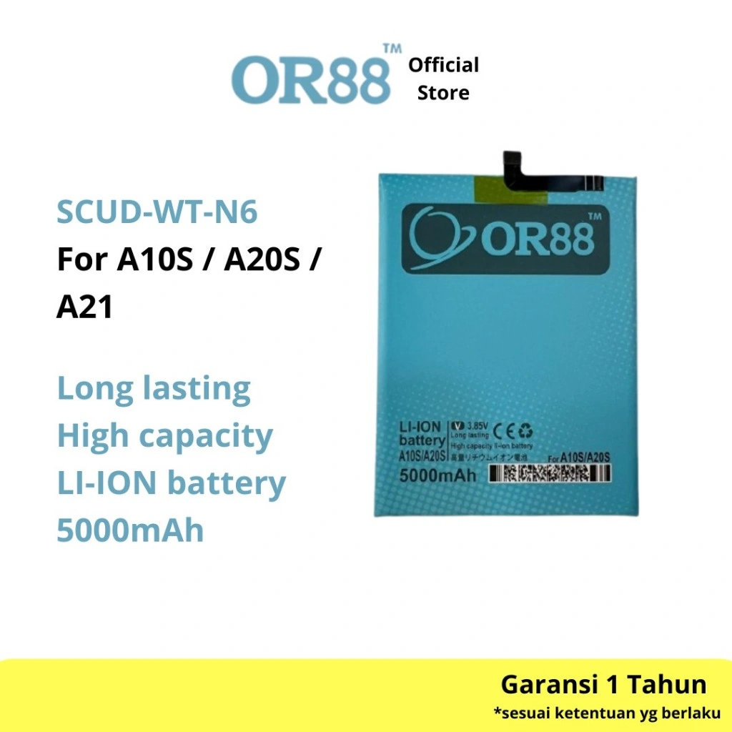 OR88 baterai batre battery double power samsung A10S / A20S / A21 / A11 / A21 / A21 A300 /A3 A10S  / WT-N6 / SCUD-WT-N6