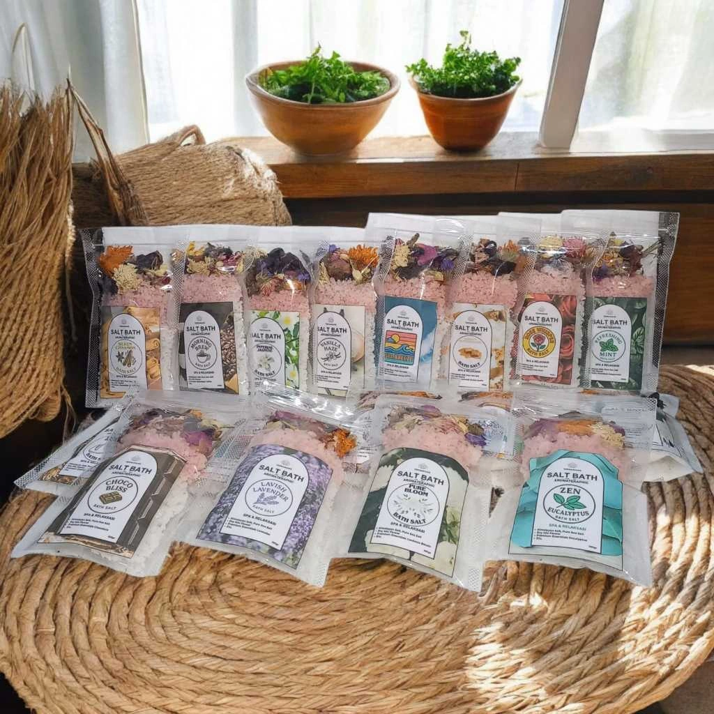 Salt Bath Spa Garam Mandi Homemade Aromaterapi berbagai Varian Aroma