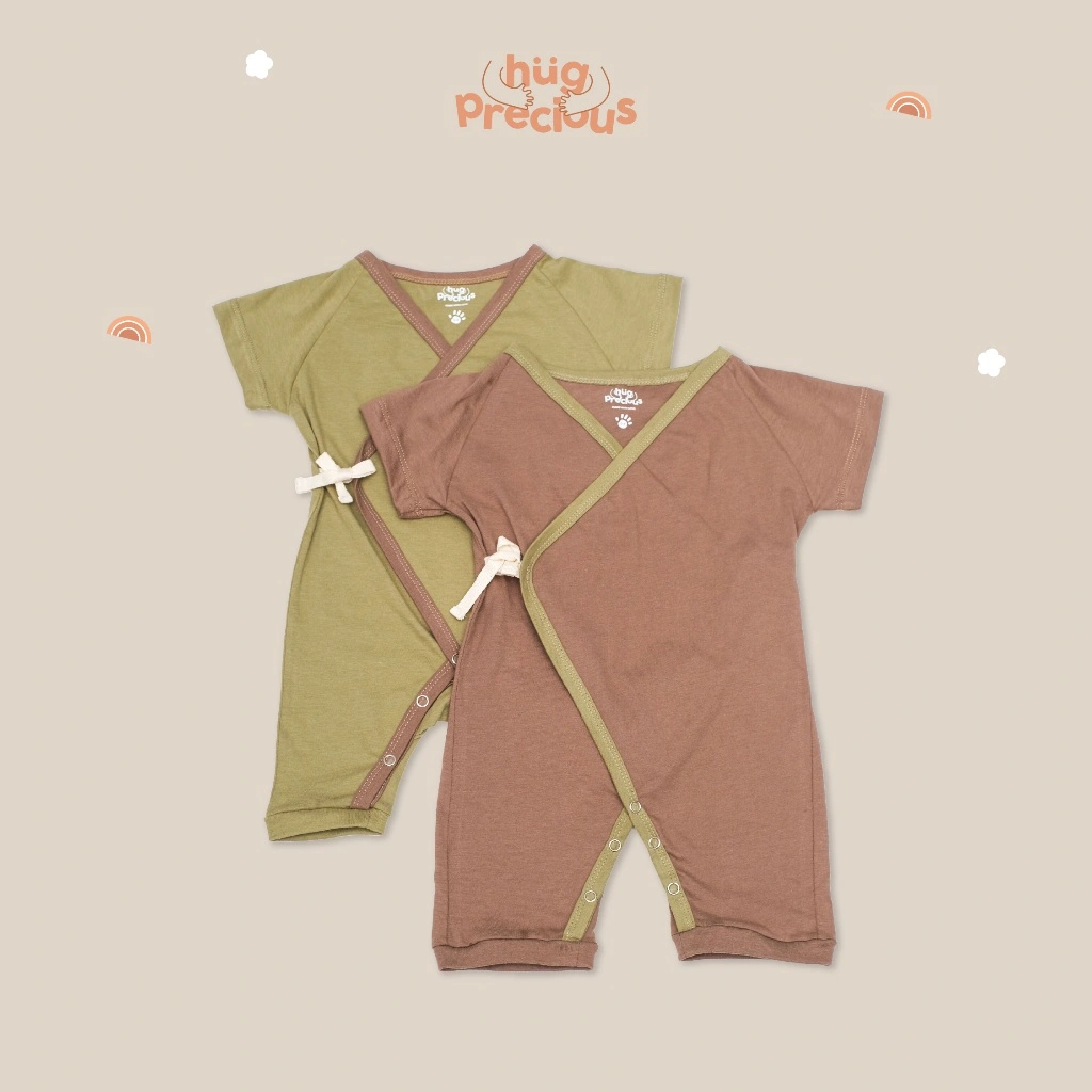 Hug Precious - Little Wear Short Playsuit - Hoshi - Baju Bayi