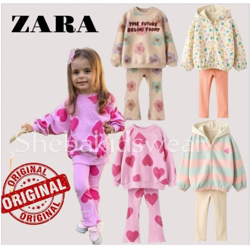Setelan sweatshirt anak perempuan set 4-12 tahun