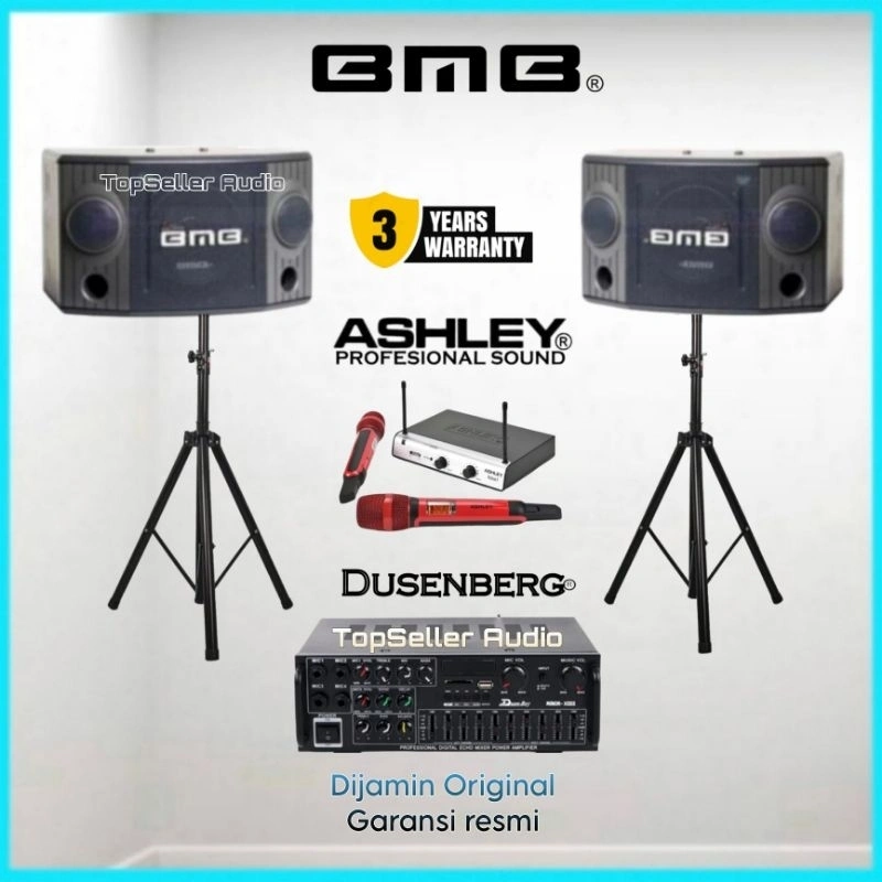 Paket Karaoke Sound System Speaker BMB 8 Cs750R Original Amplifier Karaoke Mic Wireless 2 Ashley Garansi Resmi Fullset Komplit