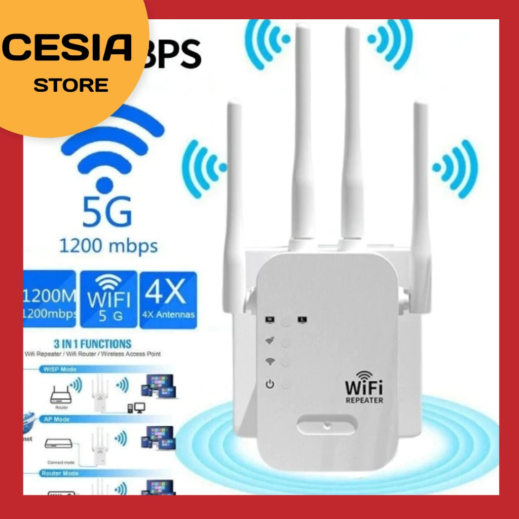 [ CS ] Penguat Sinyal Wifi 300M WIFI Repeater Wireless Wifi Range Extender Router Repeater Wifi 5G 2.4G