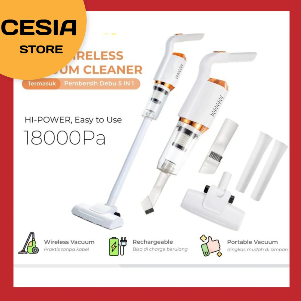 [ CS ] Penyedot Debu Nirkabel 120W Wireless Vacuum Cleaner 3 In 1 Multifungsi Portable Serbaguna