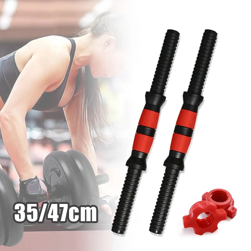 Stick Barbel Pvc 35cm 47cm Anti-Slip Stik Barbel Lurus  Dengan Barbell Buckle
