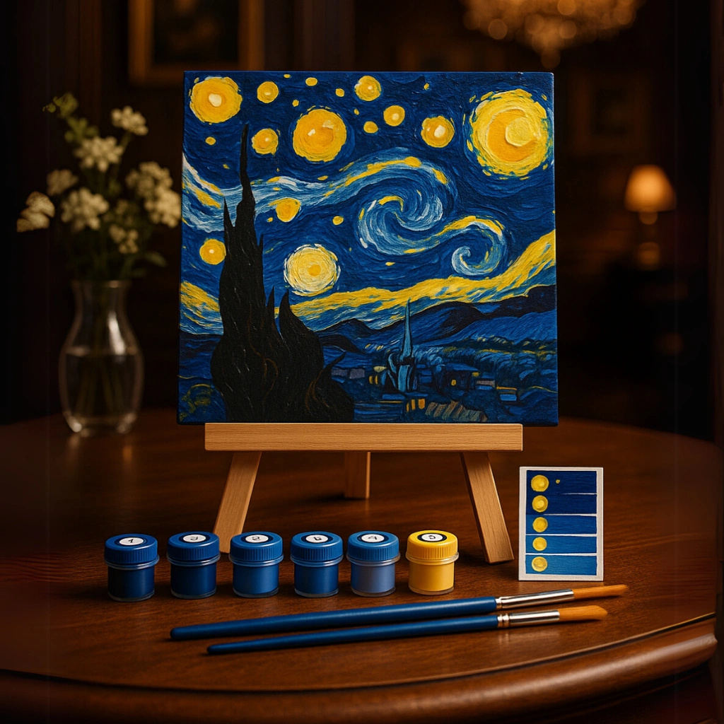 SFO - DIY Paint By Numbers Kit 1 Set - Starry Night N
