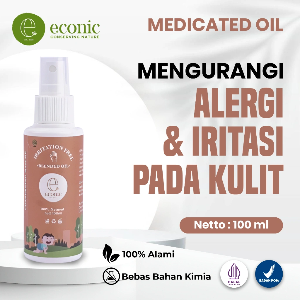 Medicated Oil 100 mL | Minyak Herbal Anti Iritasi | Minyak Balur untuk Kulit Sensitif