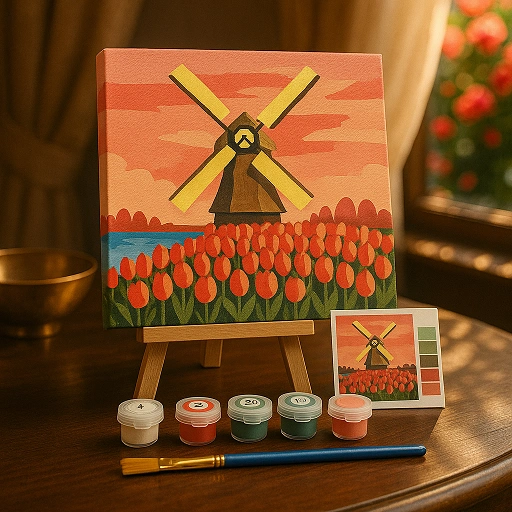SFO - DIY Paint By Numbers Kit 1 Set - Amsterdam Tulip AA