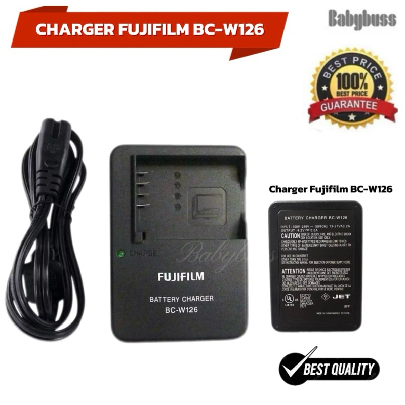 Charger Fujifilm BC-W126 for NP-W126 FujiFilm X-Pro2 X-Pro3 X-A3 X-A5 X-A7 X-A10 X-T3 X-T20 X-T100 X-E2S X-E3 X-M1 X-H1