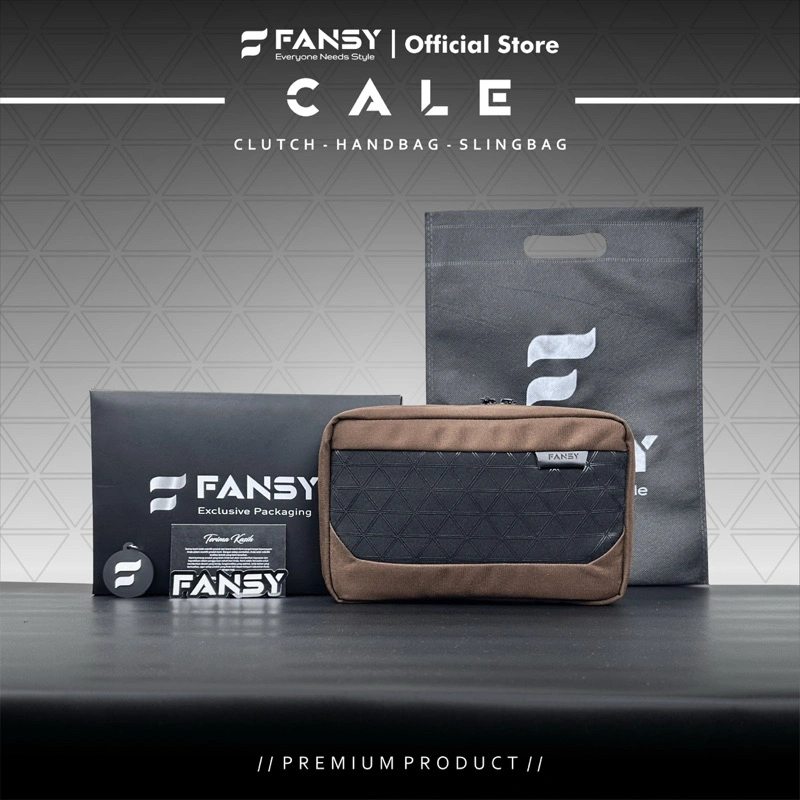 FANSY CALE - HANDBAG CLUTCH MULTIFUNGSI TAS SELEMPANG PRIA WANITA WATERPROOF