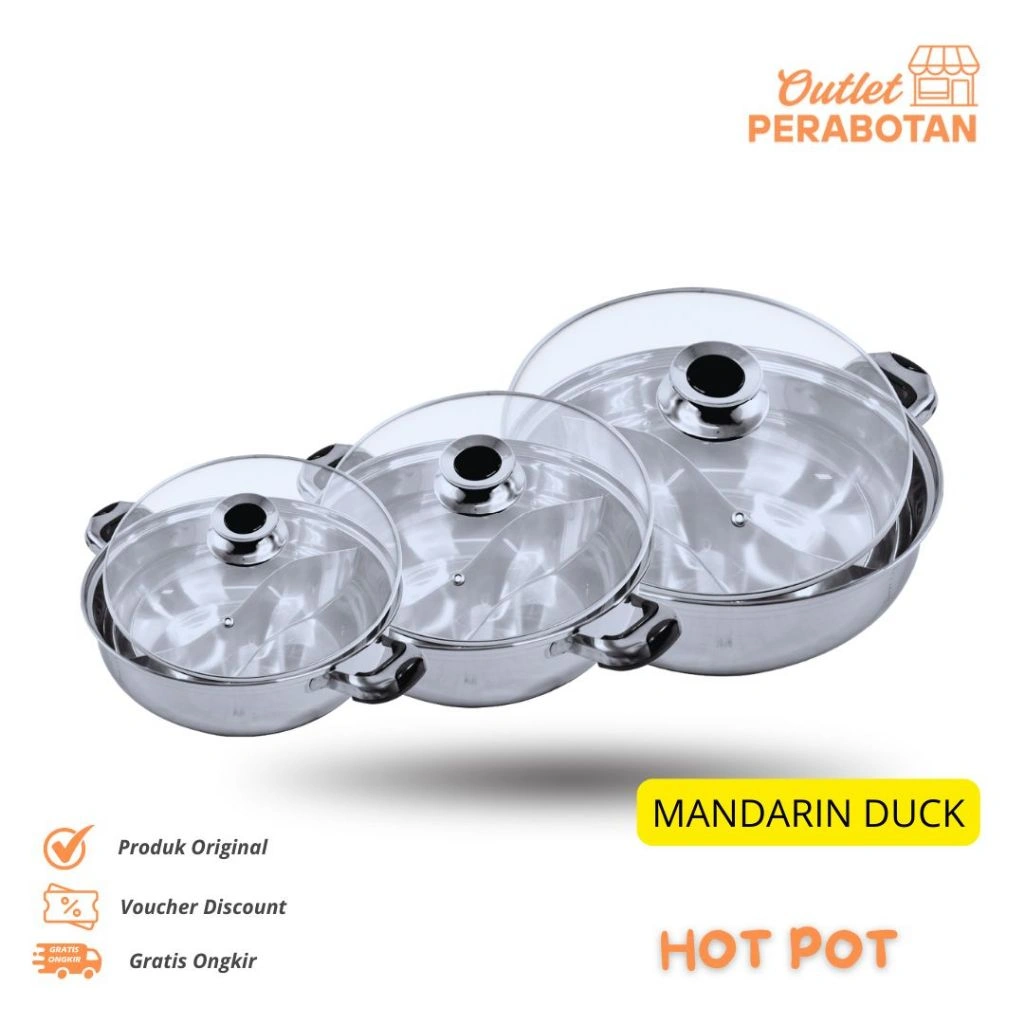 HOT POT MANDARIN DUCK / PANCI REBUS 2 SEKAT Akebonno