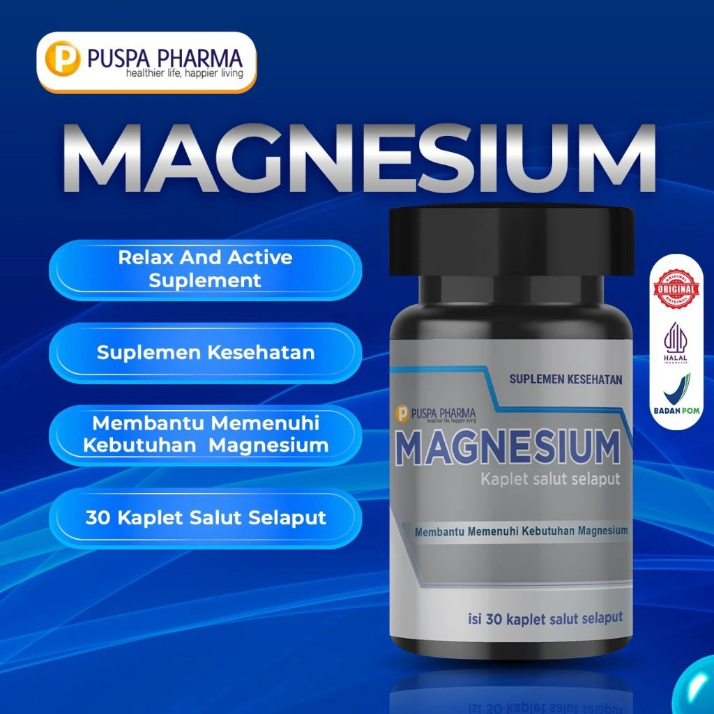 PUSPA MAGNESIUM 350 mg - Mineral Kesehatan tulang #melatonin #Susahtidur #PMS #Stres
