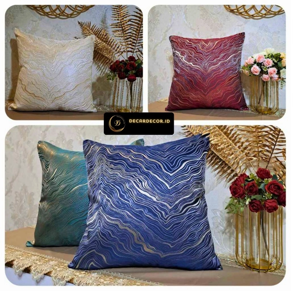 Sarung Bantal Kursi Sofa American Style Marble Minimalis motif marmer