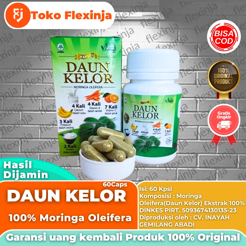 BPOM Kapsul Ekstrak Daun Kelor 100% Alami – Meningkatkan Imunitas, Energi, dan Kesehatan Jantung