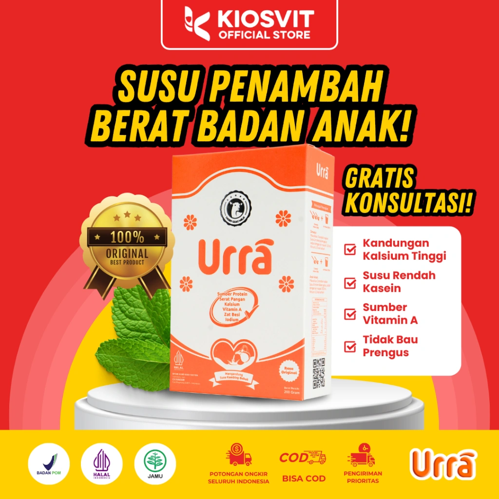 Urra - Susu Kambing Saanen Penambah Berat Badan Anak 200g