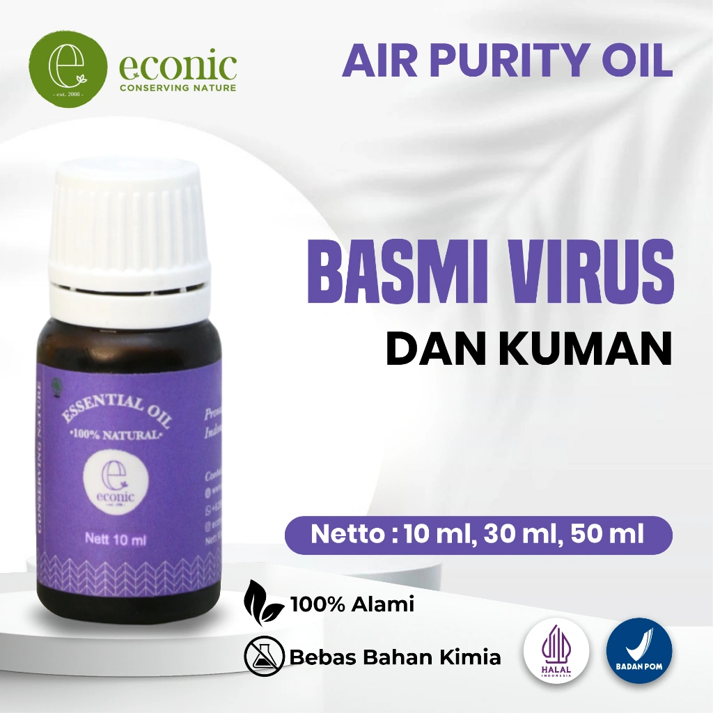 Essential Oil Natural | Aromaterapi Anti Bau & Bakteri | Aromatherapy Diffuser Therapeutic Grade