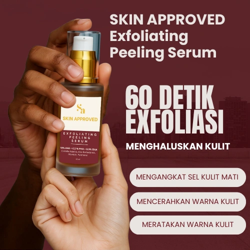 SKIN APPROVED Exfoliating Peeling Serum 17% Multiacid | menghaluskan tekstur kulit, glowing, acne