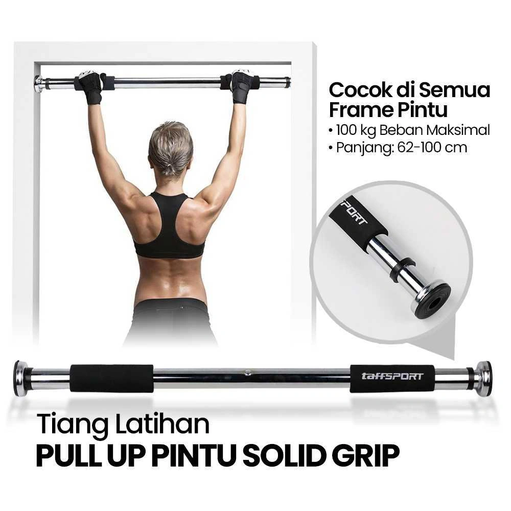 Tiang Pull Up Portable - Alat Fitness Rumahan Beban Kuat Grip Anti Slip Tanpa Bor Untuk Home Workout