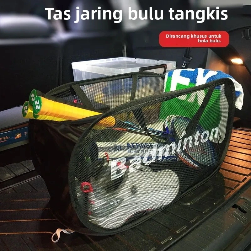 Tas peralatan raket Badminton yang bisa dilipat tas penyimpanan dengan tasnya pelatihan olahraga yang bisa bernapas