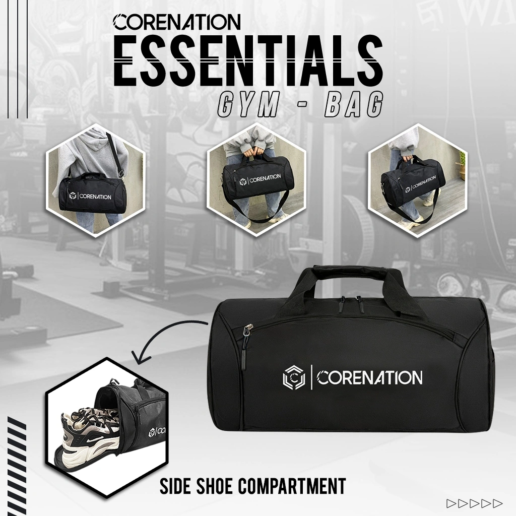 CoreNation Core Duffel Gym Bag Tas Multifungsi Duffel Olahraga Gym Sport Waterproof Travel Bag Fitnes