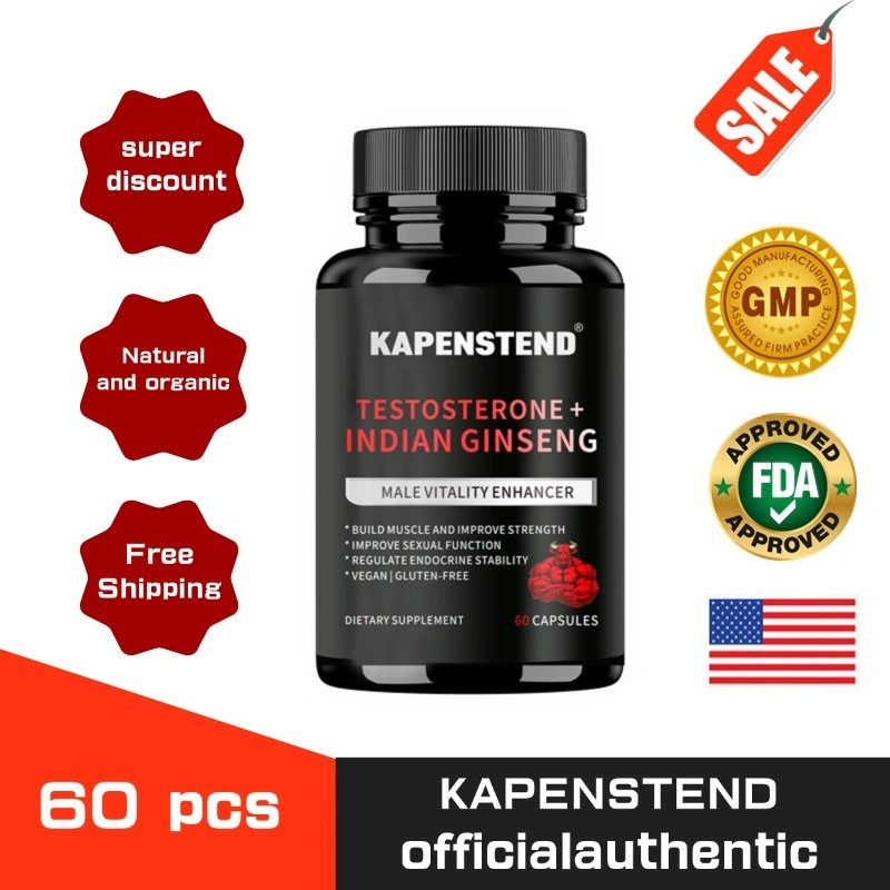 KAPENSTEND Tongkat Ali Testosteron Ginseng India, Epimedium, Penguat Testosteron, Pengatur Endokrin