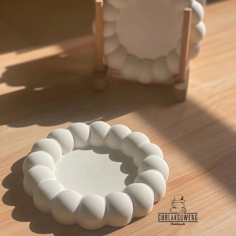 CUBLAKSUWENG tray bubble tatakan bubble tatakan estetik properti fotografi tatakan candle coaster bubble puffy props foto produk tatakan aesthetic tatakan serbaguna printilan ngonten tatakan aesthetic tatakan murah tatakan glossy tray