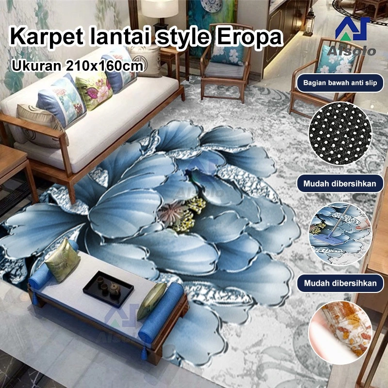 Karpet Busa Malaysia Arizona Motif Minimalis / Karpet Turkey Bermotif / Karpet Turkey Polyester 160x210cm / Tikar Karpet ruang Tamu / Karpet Lantai Eropa